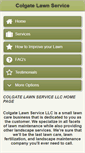 Mobile Screenshot of colgatelawnservice.com
